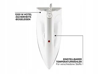 CORBY SHERWOOD Strijkijzer 1200W Wit EU-stekker — miniatuur 3