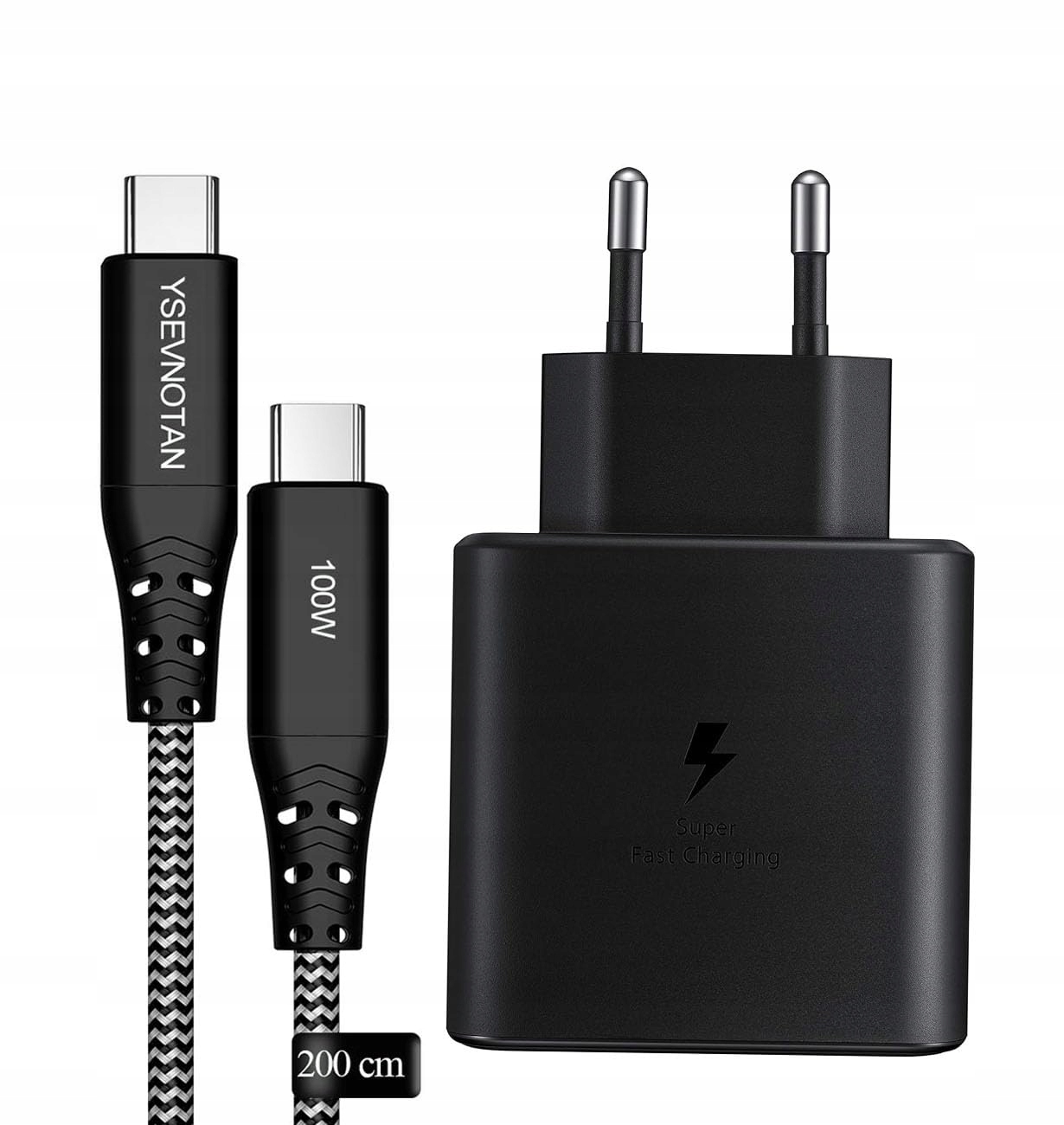 YSEVNOTAN 45W USB C Oplader met Kabel Galaxy S25 S24 S23