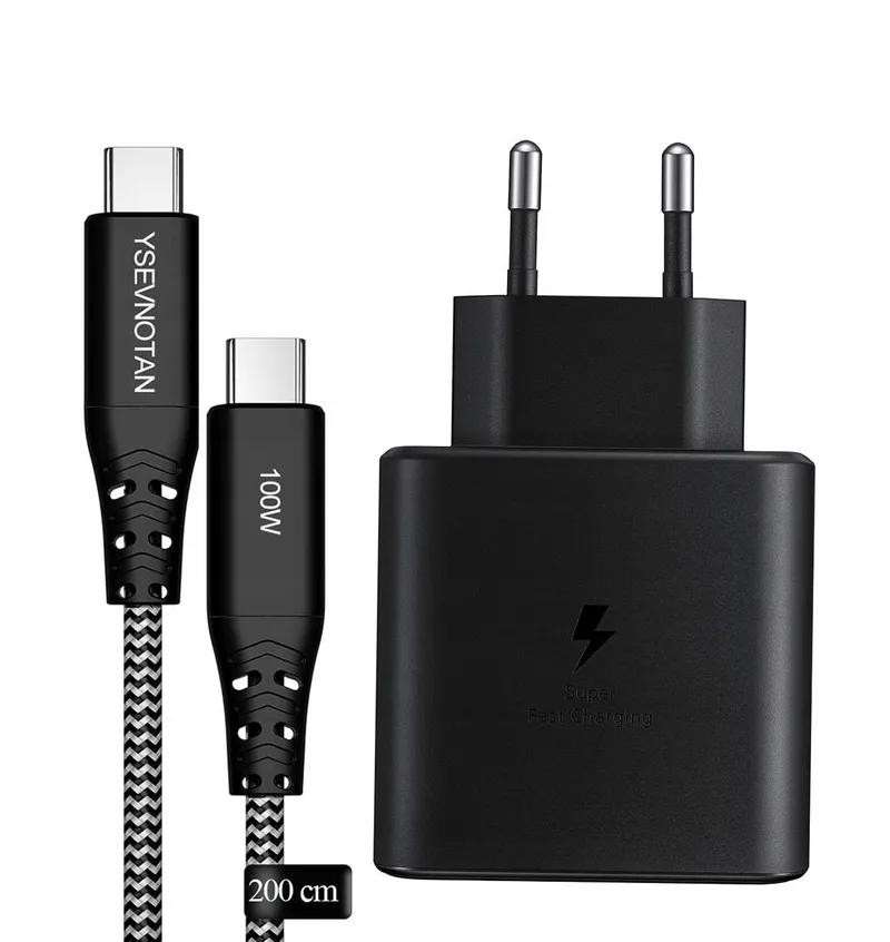 YSEVNOTAN 45W USB C Oplader met Kabel Galaxy S25 S24 S23 — foto 1