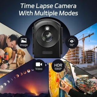 DSOON Timelapse Camera Outdoor 1080P LCD IP66 6 Maanden 32GB — miniatuur 3