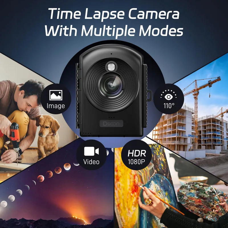 DSOON Timelapse Camera Outdoor 1080P LCD IP66 6 Maanden 32GB — foto 3