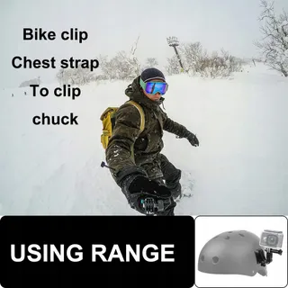 Set Voor 2 Actiecamera's Met Verstelbare Zwenkarm Voor GoPro Hero — miniatuur 4