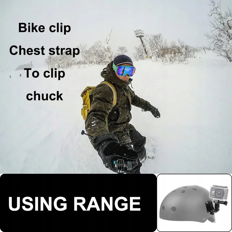 Set Voor 2 Actiecamera's Met Verstelbare Zwenkarm Voor GoPro Hero — foto 4
