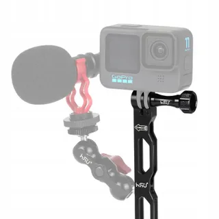 HSU Aluminium Verlengarm Kit GoPro Actiecamera's Zwart — miniatuur 6