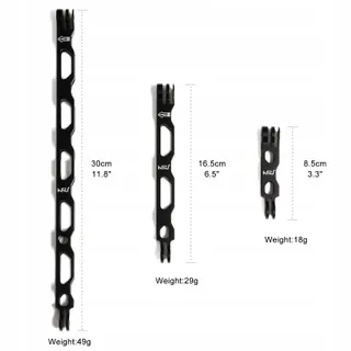 HSU Aluminium Verlengarm Kit GoPro Actiecamera's Zwart — miniatuur 4