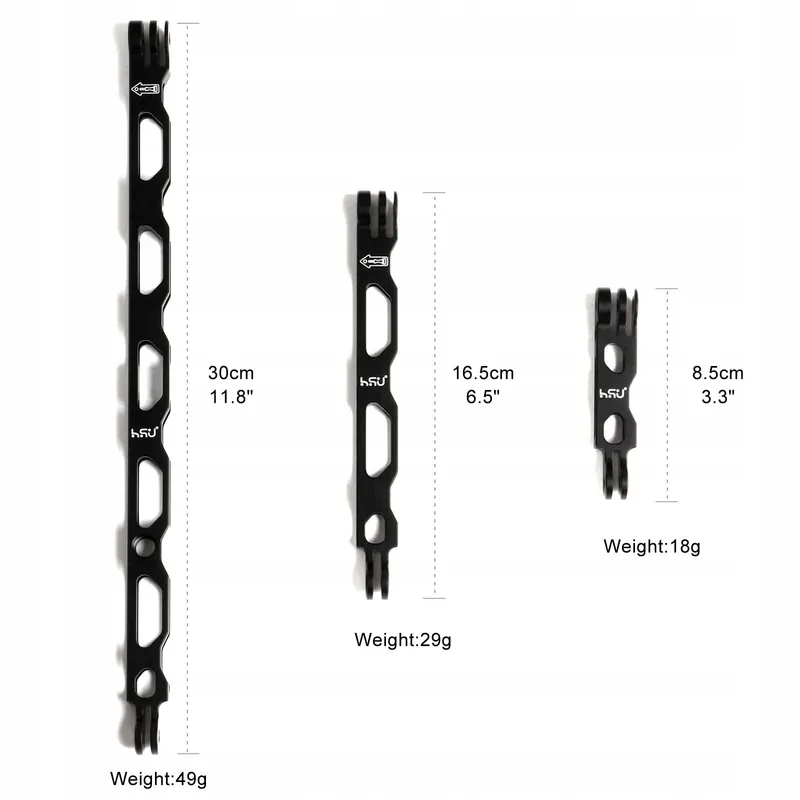 HSU Aluminium Verlengarm Kit GoPro Actiecamera's Zwart — foto 4