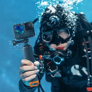 SAMETOP Drijvende Handgreep GoPro Hero DJI Osmo Action Oranje — miniatuur 7