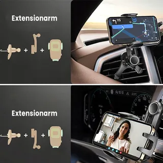 JNNJ Telefoonhouder Auto Ventilatierooster 360 Graden Draaibaar — miniatuur 5