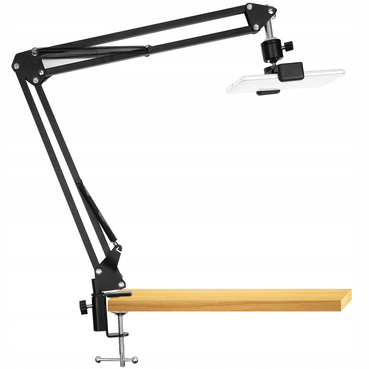 CHROMLIVES Telefoonhouder Verstelbare Arm Tafel Bed