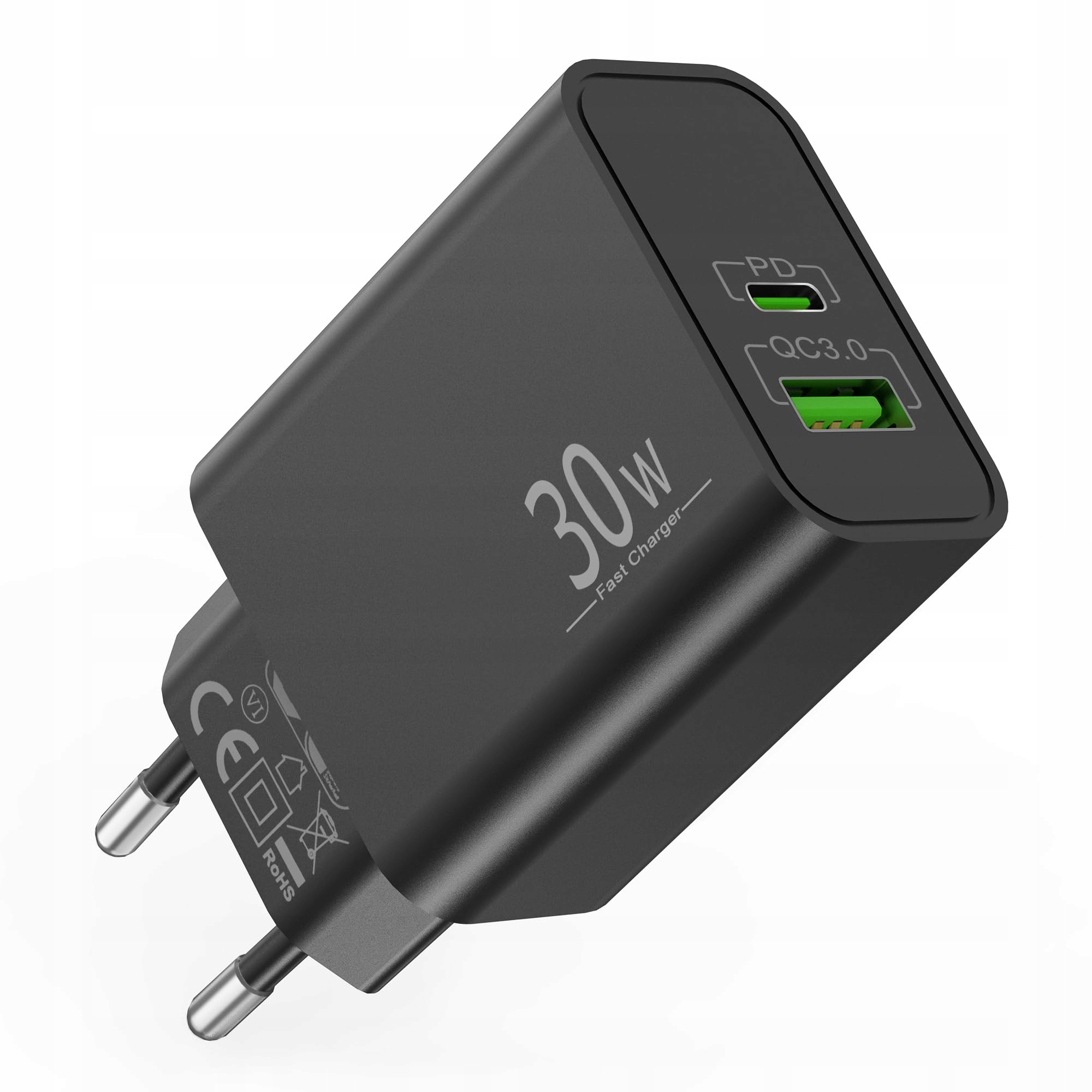 ARCCRA Oplader 30W 2-Poorts USB-C USB-A Snelladen Android Galaxy