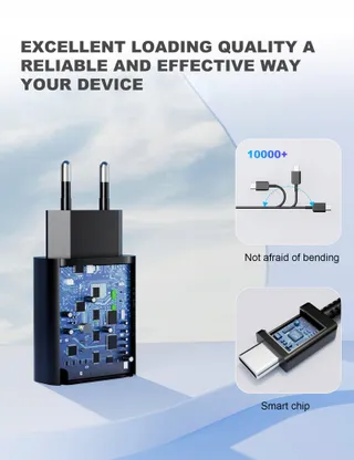 KAYSHOW USB-C Snellader 2m Samsung Huawei Xperia Redmi — miniatuur 3