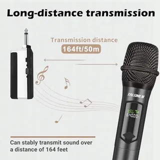 TALOMEN Draadloze Microfoon Karaoke PA Conferentie — miniatuur 5