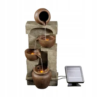TEAMSON Home Tuinfontein Zonne-Energie Waterval 4 Lagen — miniatuur 3