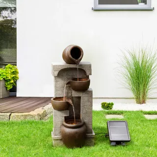 TEAMSON Home Tuinfontein Zonne-Energie Waterval 4 Lagen — miniatuur 2
