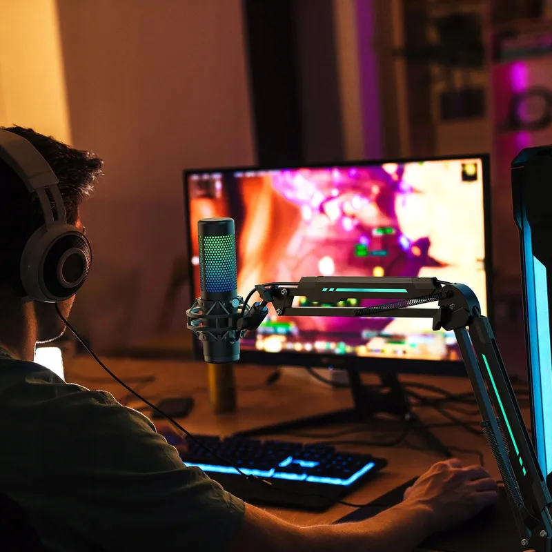 TONOR T20S Gaming Microfoonarm RGB Helderheid App — foto 8