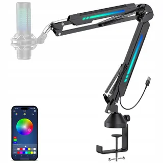 TONOR T20S Gaming Microfoonarm RGB Helderheid App — miniatuur 1