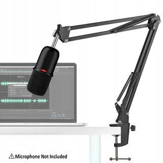SUNMON Microfoonarm voor HyperX SoloCast Universeel Statief Zwart — miniatuur 2