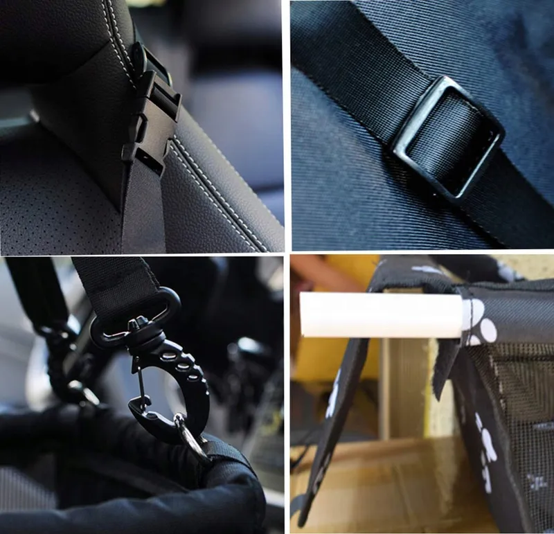 GUOYI Waterdichte Huisdiermat Auto Reistas Zwart — foto 2
