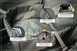 GORILLA Autostoelhoes Hond Waterdicht Duurzaam Voorbank Achterbank — miniatuur 3