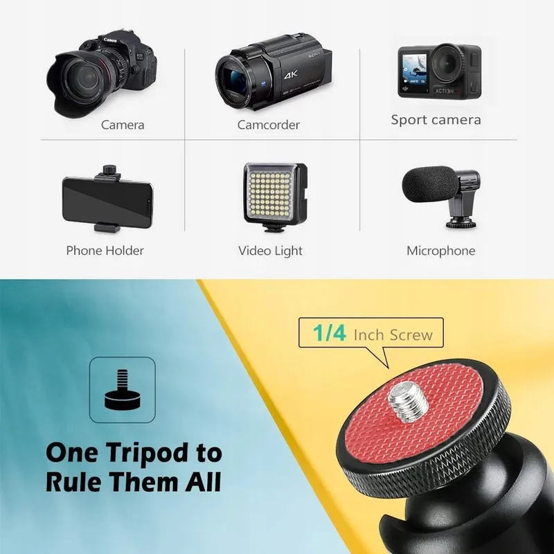 ZEADIO Mini Metalen Statief Kogelkop Gimbal Camera — foto 6