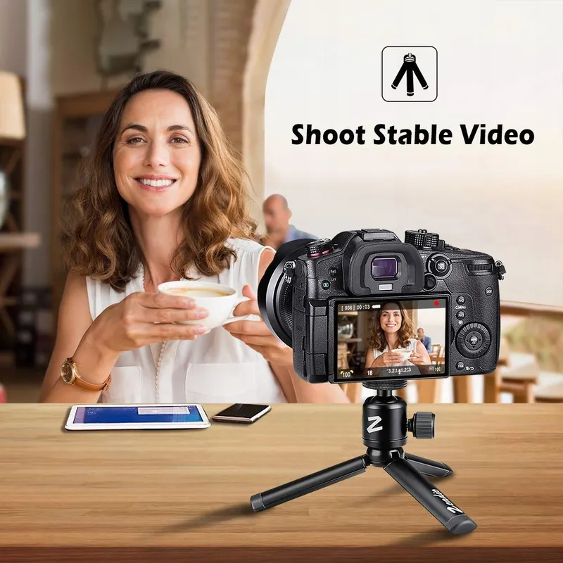ZEADIO Mini Metalen Statief Kogelkop Gimbal Camera — foto 2