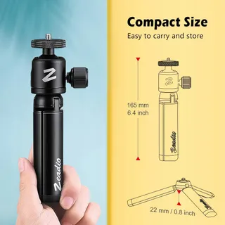 ZEADIO Mini Metalen Statief Kogelkop Gimbal Camera — miniatuur 5