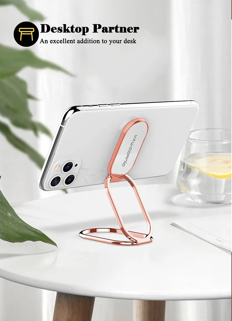 VAWCORNIC Universele Telefoonringhouder 540° Draaibaar Rosegoud — foto 7