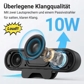 INWA PC Luidsprekers USB Monitor 10W HD Stereo Laptop Telefoon — miniatuur 5