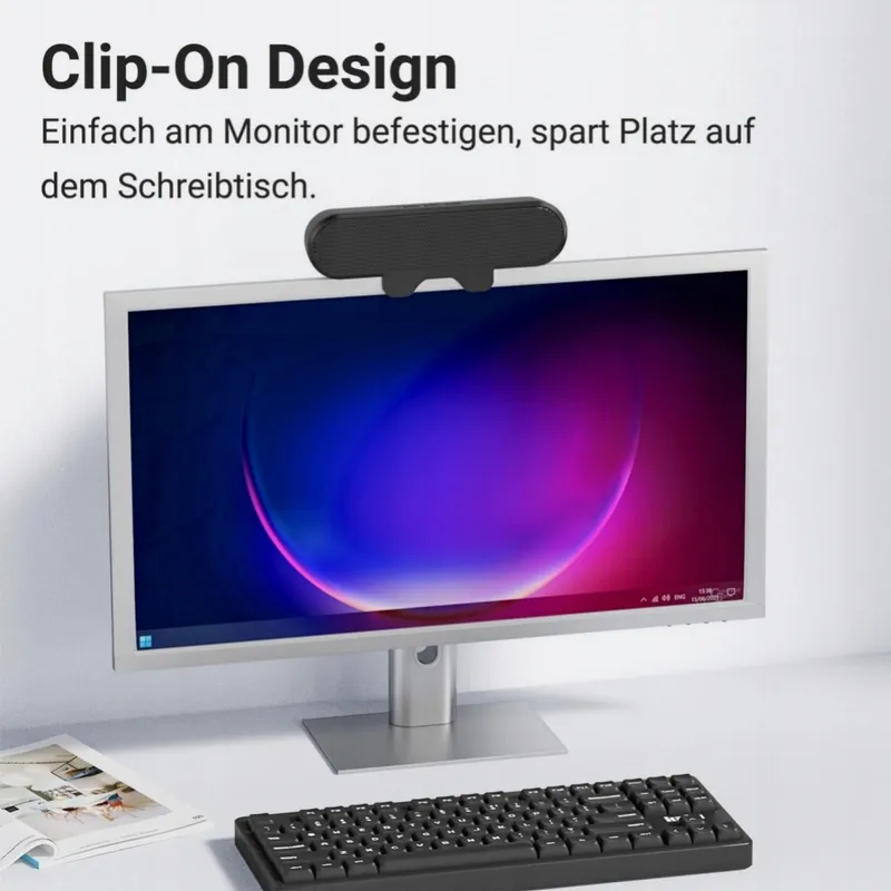 INWA PC Luidsprekers USB Monitor 10W HD Stereo Laptop Telefoon — foto 3