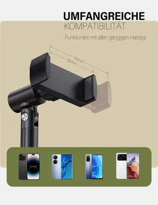 PUJUDODA Telefoonhouder Verstelbaar Aluminium Bureaustandaard — miniatuur 7