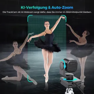 ANGETUBE 4K Webcam AI PTZ USB 3.0 Dubbele Microfoon HDR — miniatuur 2
