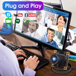 ELP USB Camera 16MP Ultra HD Groothoek 110° Zonder Vervorming — miniatuur 7