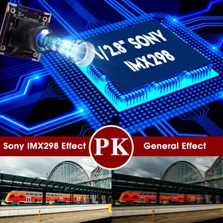 ELP USB Camera 16MP Ultra HD Groothoek 110° Zonder Vervorming — miniatuur 5