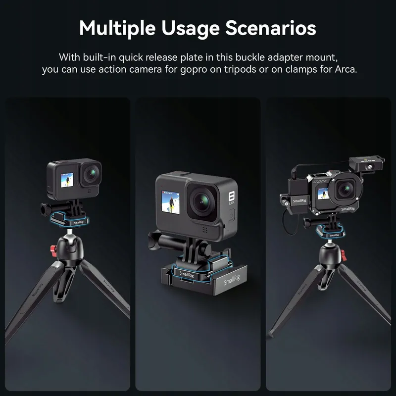 SMALLRIG Aluminium Mount Adapter GoPro Hero 12 11 10 9 8 7 — foto 3