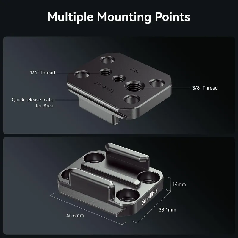 SMALLRIG Aluminium Mount Adapter GoPro Hero 12 11 10 9 8 7 — foto 4