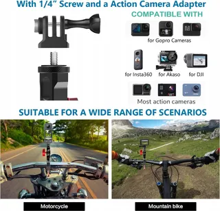 UNSTINCER Camerahouder 7-35mm Verstelbaar 270° GoPro Insta360 — miniatuur 3