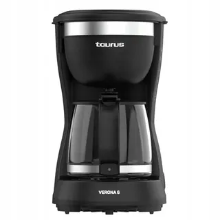 TAURUS Verona 6 Koffiezetapparaat 600W 600ml Intense Flavour Zwart — miniatuur 2