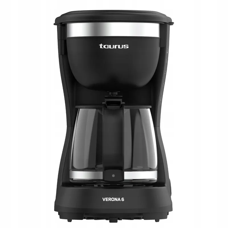 TAURUS Verona 6 Koffiezetapparaat 600W 600ml Intense Flavour Zwart — foto 1