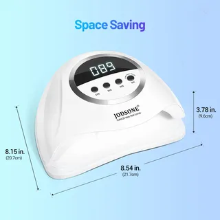 JODSONE 320W UV LED Nagellamp met Sensor 72 LED 4 Timers — miniatuur 8