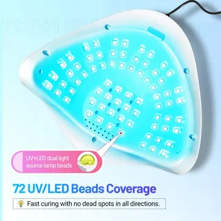 JODSONE 320W UV LED Nagellamp met Sensor 72 LED 4 Timers — miniatuur 5