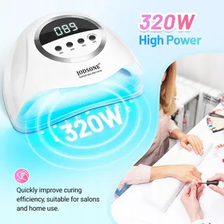 JODSONE 320W UV LED Nagellamp met Sensor 72 LED 4 Timers — miniatuur 2