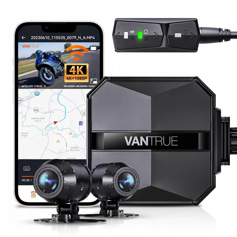 VANTRUE F1 Motordashcam 4K 1080P WiFi GPS Waterdicht Nachtzicht — foto 1