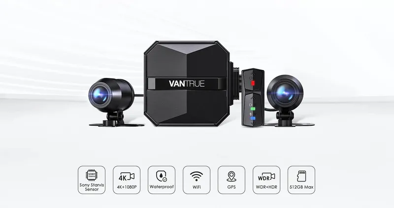 VANTRUE F1 Motordashcam 4K 1080P WiFi GPS Waterdicht Nachtzicht — foto 10