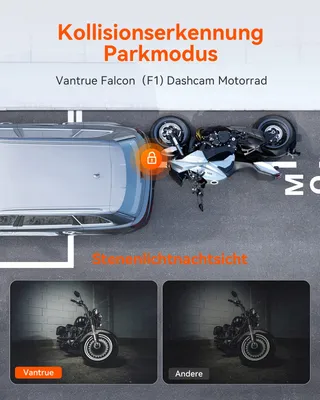 VANTRUE F1 Motordashcam 4K 1080P WiFi GPS Waterdicht Nachtzicht — miniatuur 5