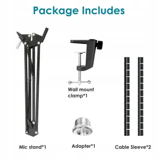 YOUSHARES Mic Boom Arm Compatibel FIFINE K688 XLR USB — miniatuur 6
