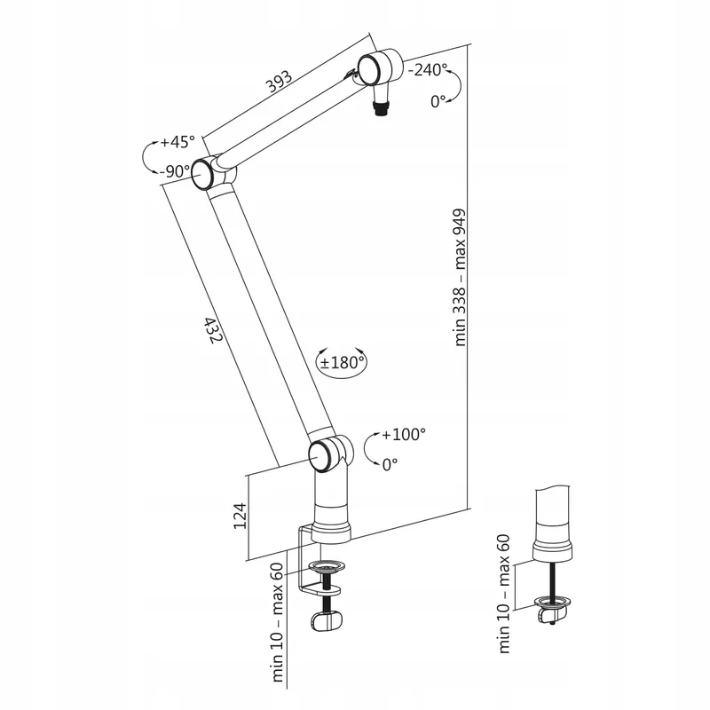 LOGILINK AA0127 Microfoonarm 360° Draaibaar Hoekverstelling — foto 2