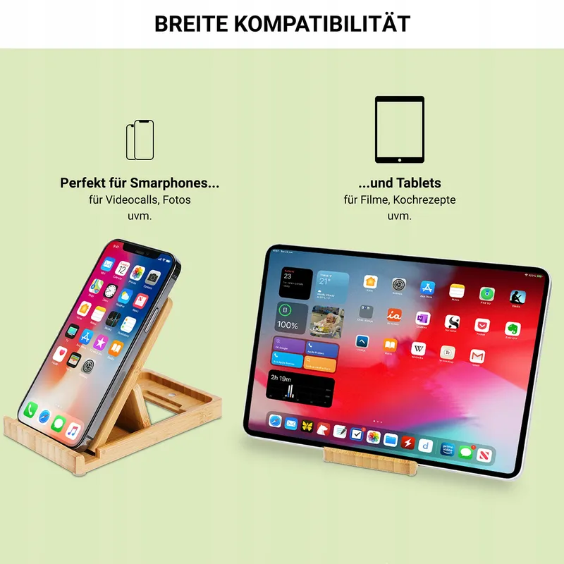 MY FAT GORILLA Bamboe Telefoon- En Tabletstandaard Verstelbaar Versie 2 — foto 3
