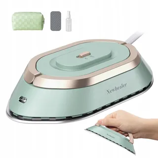 NEWBEALER Mini Reisstrijkijzer 220V/120V Compact Geen Stoom Groen — miniatuur 10