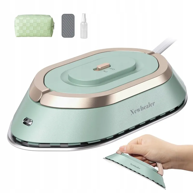 NEWBEALER Mini Reisstrijkijzer 220V/120V Compact Geen Stoom Groen — foto 10