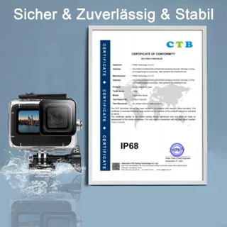 FITSTILL Waterdichte Behuizing GoPro Hero13 12 11 10 9 Duikaccessoires — miniatuur 3
